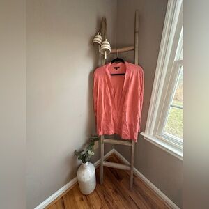 Women's Coral Open-Front Cardigan Sweater